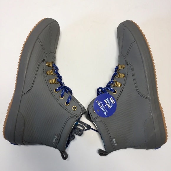 Keds Gray Scout Matte Twill WX chunky Ankle Boots - Picture 9 of 16